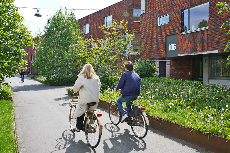 Fietsen in Ebbingekwartier, Groningen