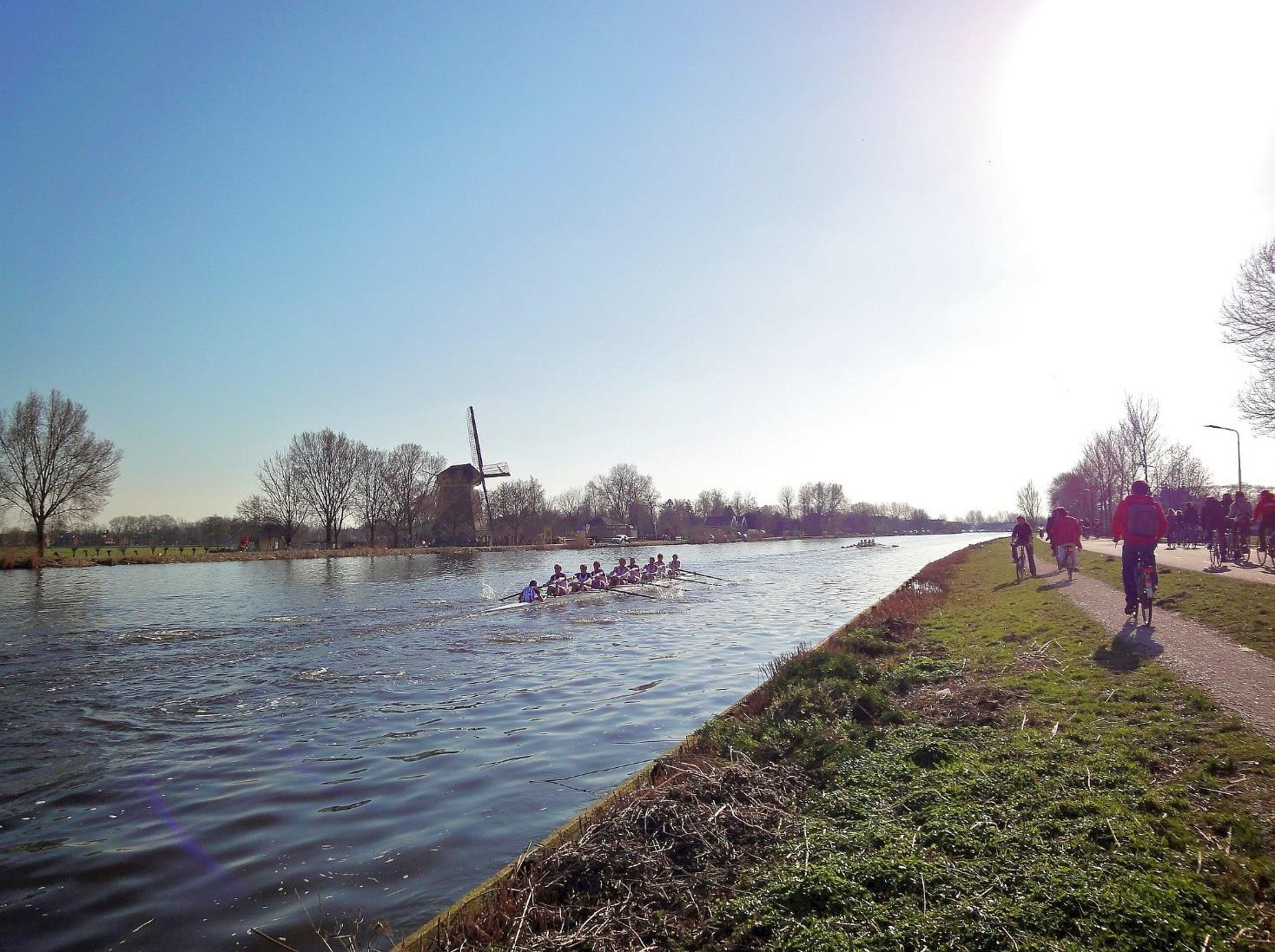 roeiers van Nereus op de Amstel.